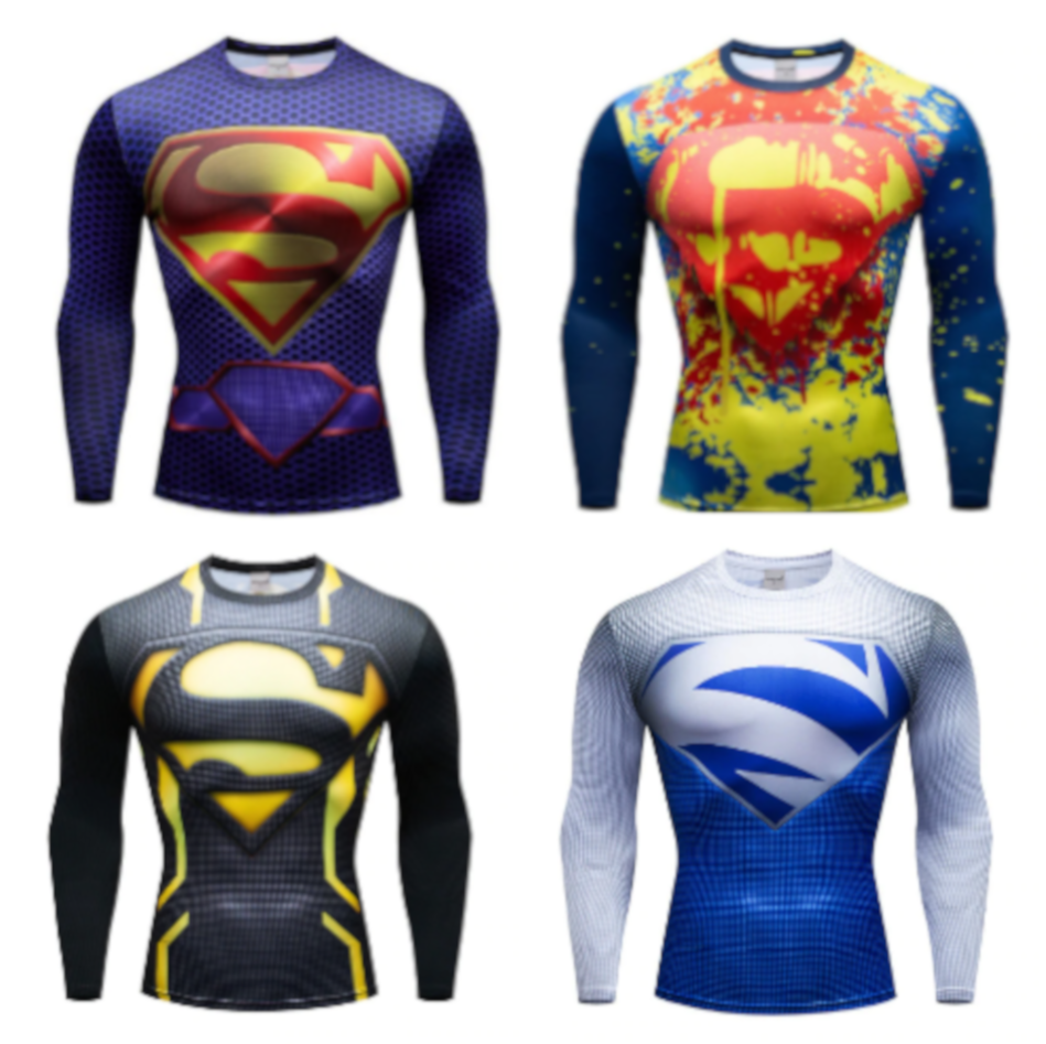 camisetas de compresion superheroes
